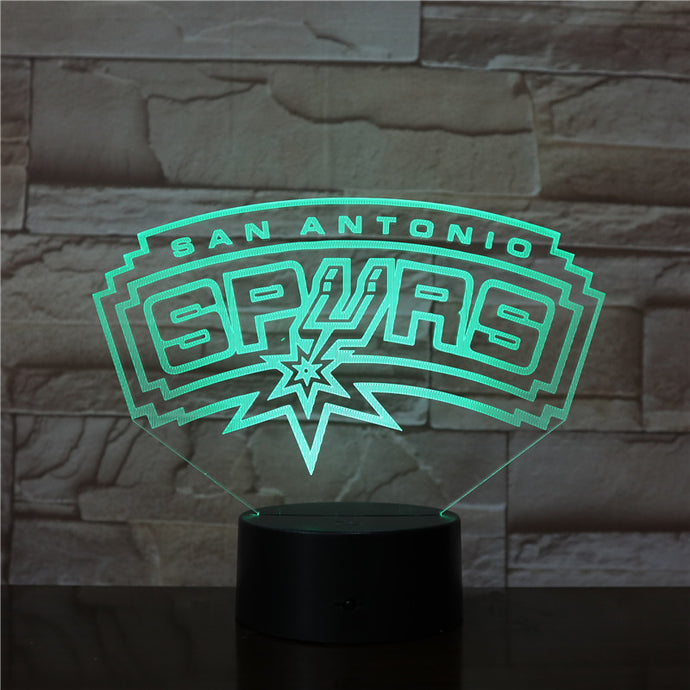 San Antonio Spurs 3D Illusion LED Lamp