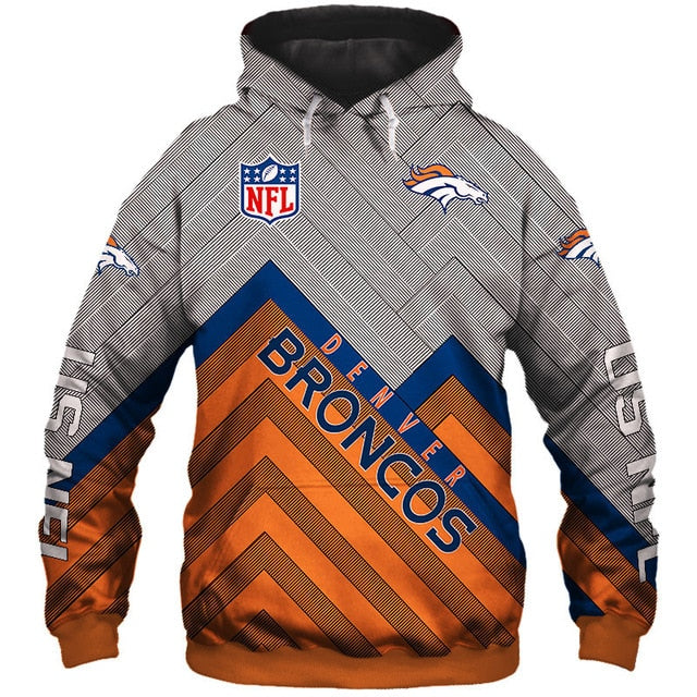 Denver Broncos 3D Hoodie