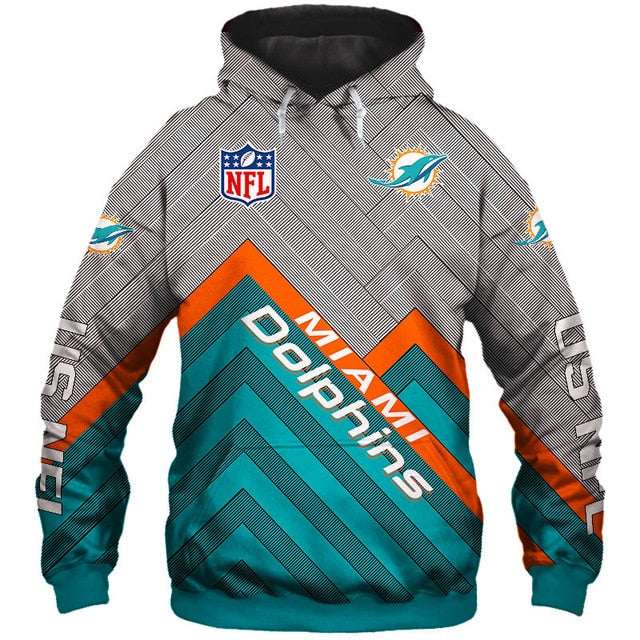 Miami Dolphins 3D Hoodie