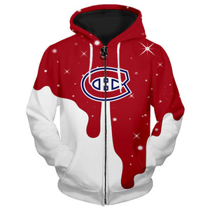 Montreal Canadiens 3D Zipper Hoodie