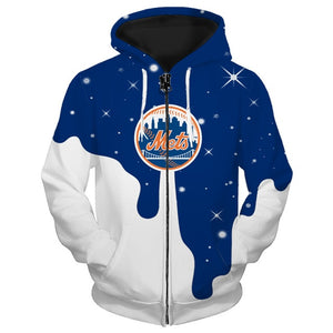 New York Mets 3D Zipper Hoodie