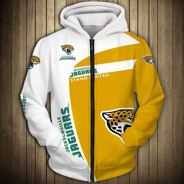 Jacksonville Jaguars Casual Zipper Hoodie