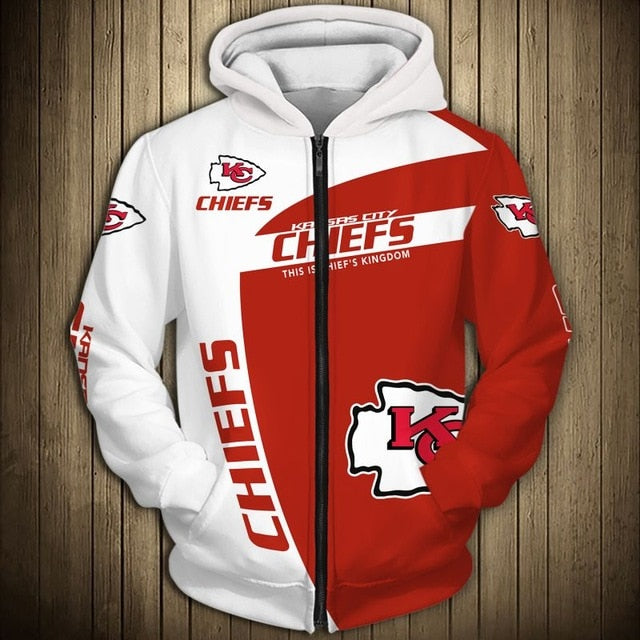 Kansas City Chiefs Casual Zipper Hoodie