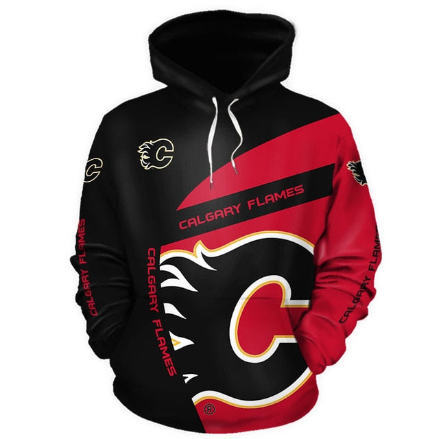 Calgary Flames 3D Hoodie