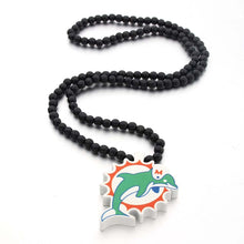 Load image into Gallery viewer, Miami Dolphins Wooden Beads Necklace