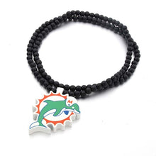 Load image into Gallery viewer, Miami Dolphins Wooden Beads Necklace