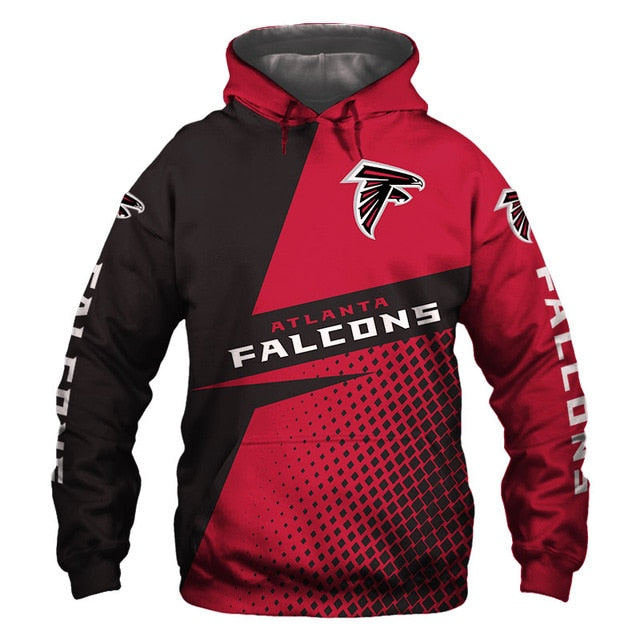 Atlanta Falcons Grid Pattern 3D Hoodie