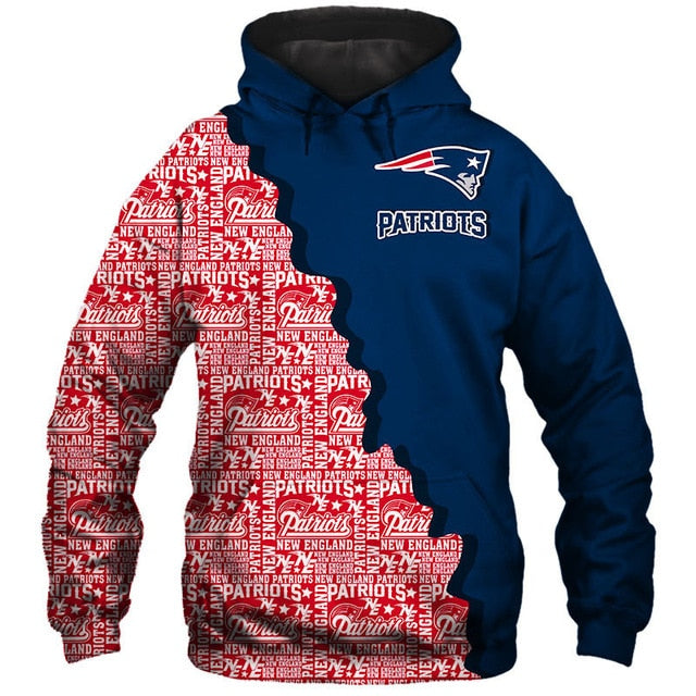 New England Patriots Cool 3D Hoodie