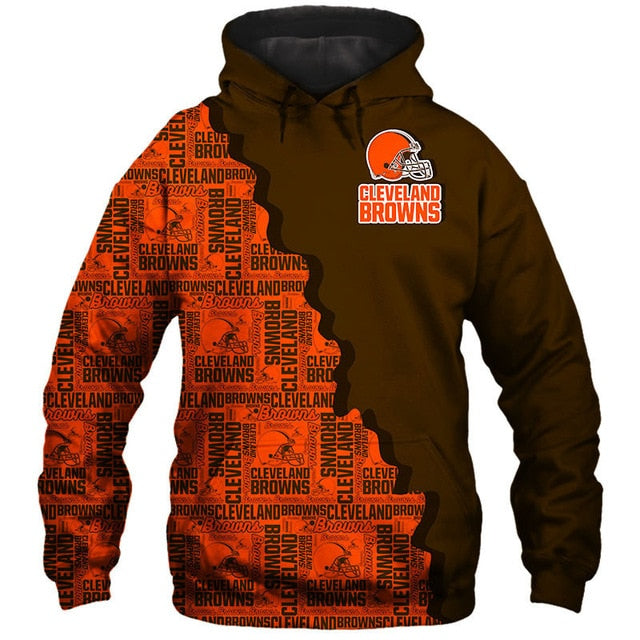 Cleveland Browns Cool 3D Hoodie