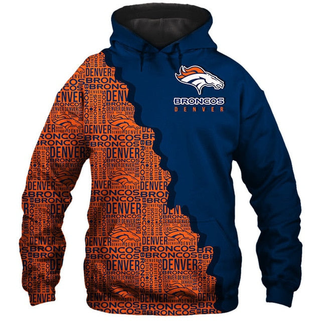 Denver Broncos Cool 3D Hoodie