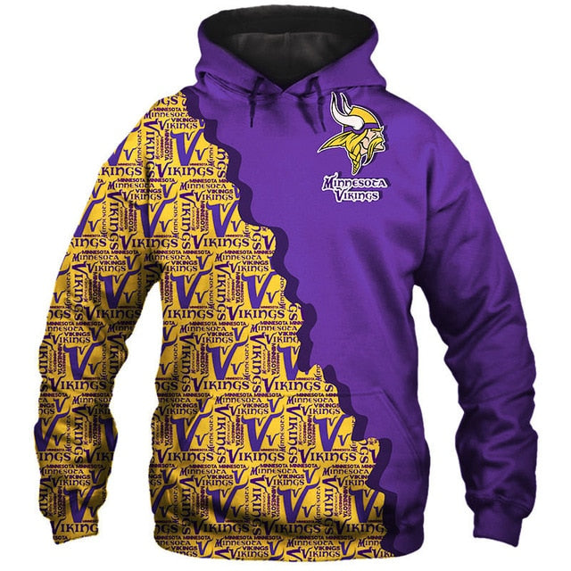 Minnesota Vikings Cool 3D Hoodie