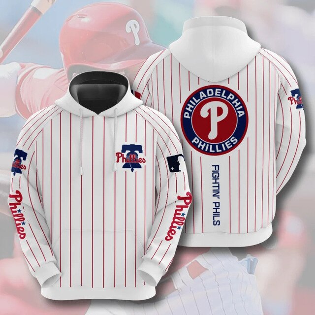 Philadelphia Phillies Striped Casual Hoodie