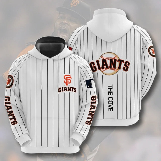 San Francisco Giants Striped Casual Hoodie
