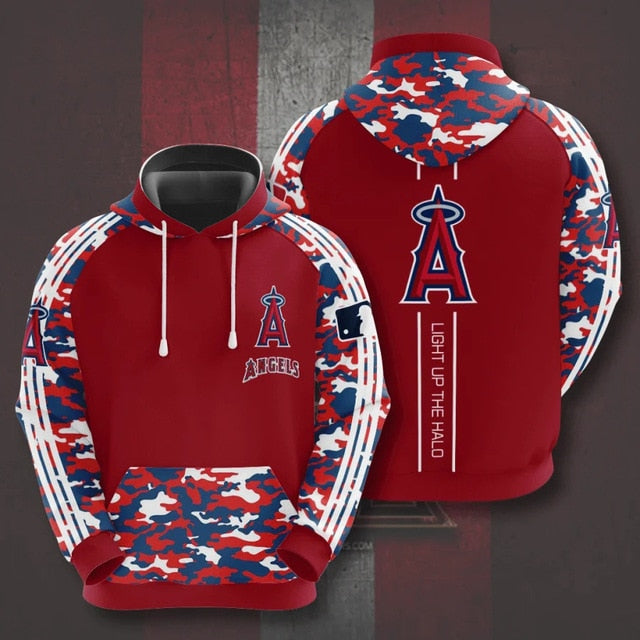 Los Angeles Angels Casual Camouflage Hoodie