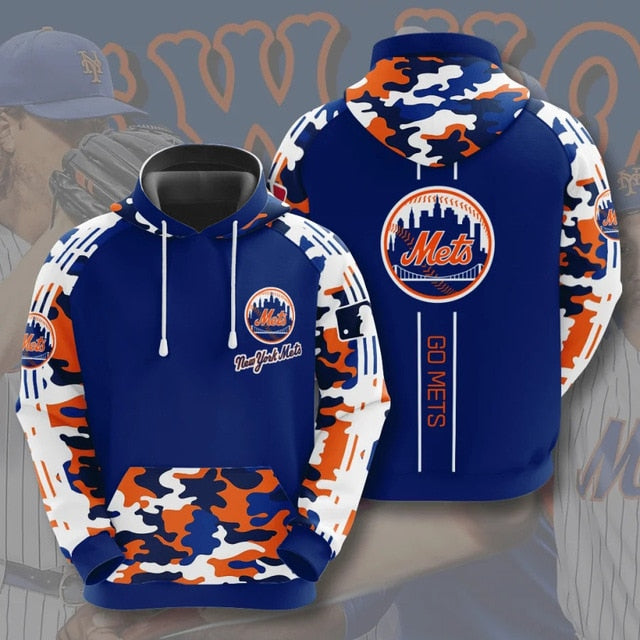 New York Mets Casual Camouflage Hoodie
