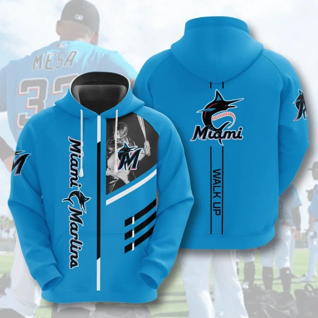 Miami Marlins Casual Hoodie