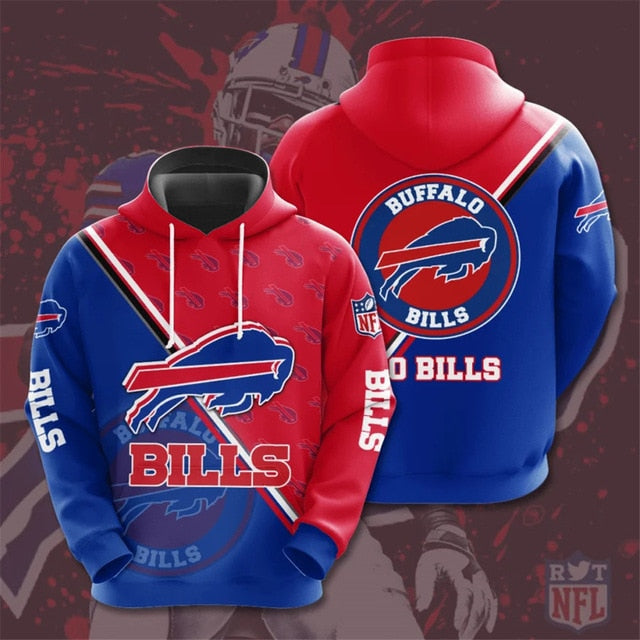 Buffalo Bills Dense Ring Casual Hoodie