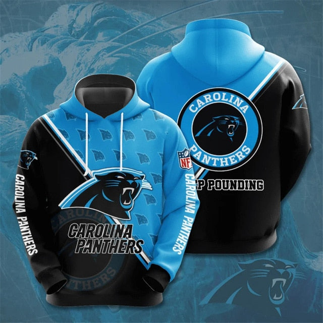 Carolina Panthers Dense Ring Casual Hoodie