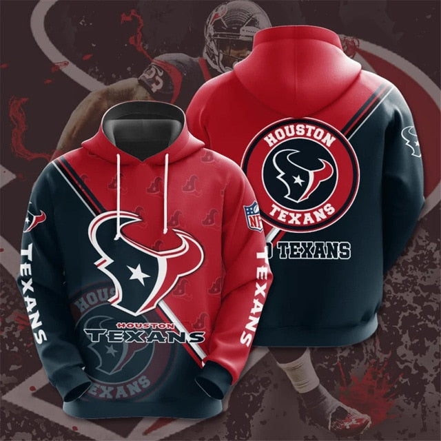 Houston Texans Dense Ring Casual Hoodie