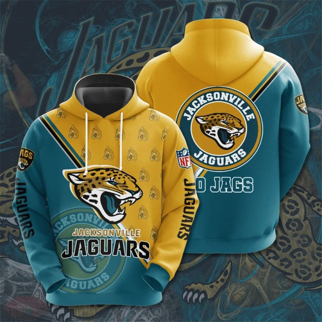 Jacksonville Jaguars Dense Ring Casual Hoodie