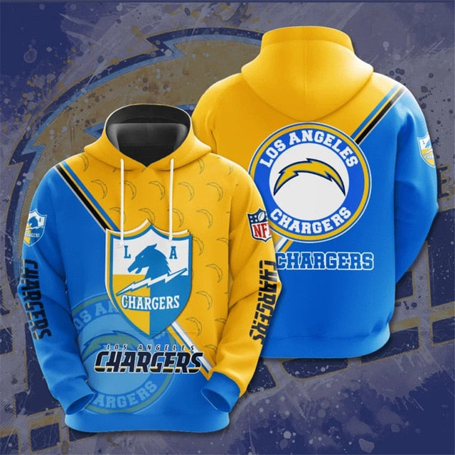 Los Angeles Chargers Dense Ring Casual Hoodie