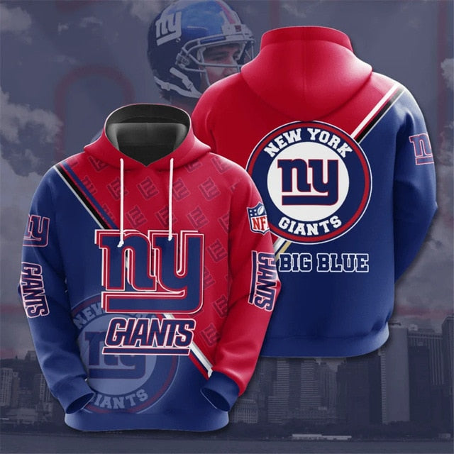 New York Giants Dense Ring Casual Hoodie