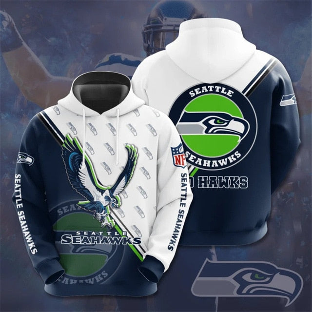 Seattle Seahawks Dense Ring Casual Hoodie