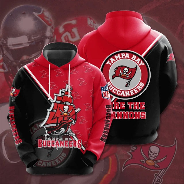 Tampa Bay Buccaneers Dense Ring Casual Hoodie