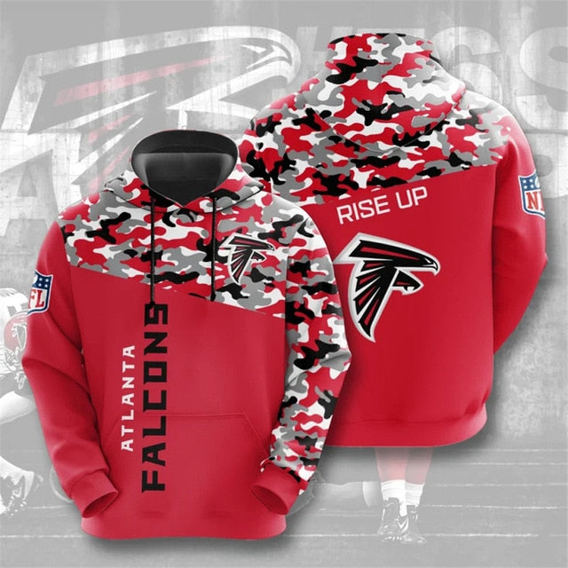 Atlanta Falcons Camouflage Casual Hoodie