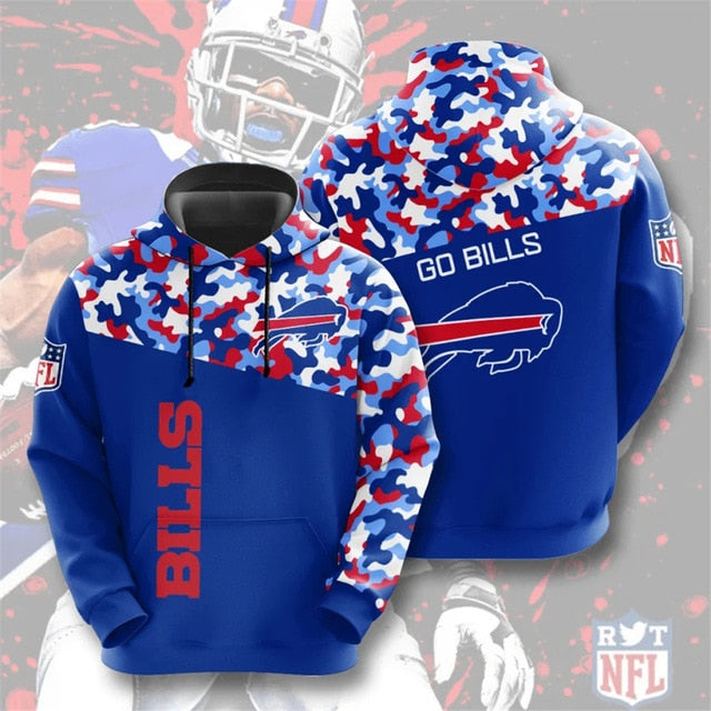 Buffalo Bills Camouflage Casual Hoodie