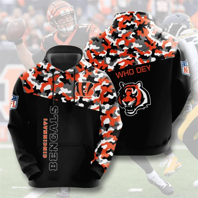 Cincinnati Bengals Camouflage Casual Hoodie