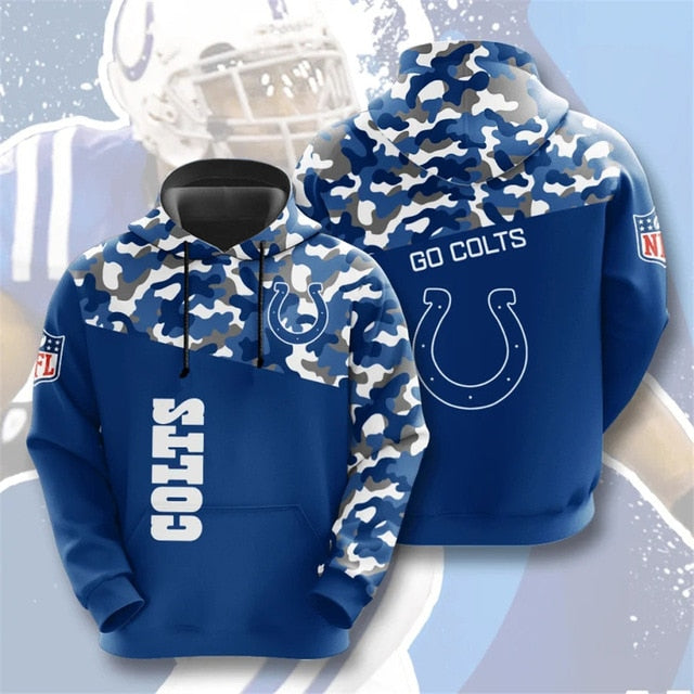 Indianapolis Colts Camouflage Casual Hoodie