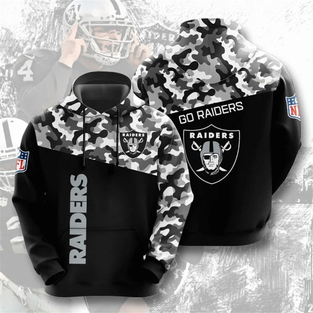 Las Vegas Raiders Camouflage Casual Hoodie