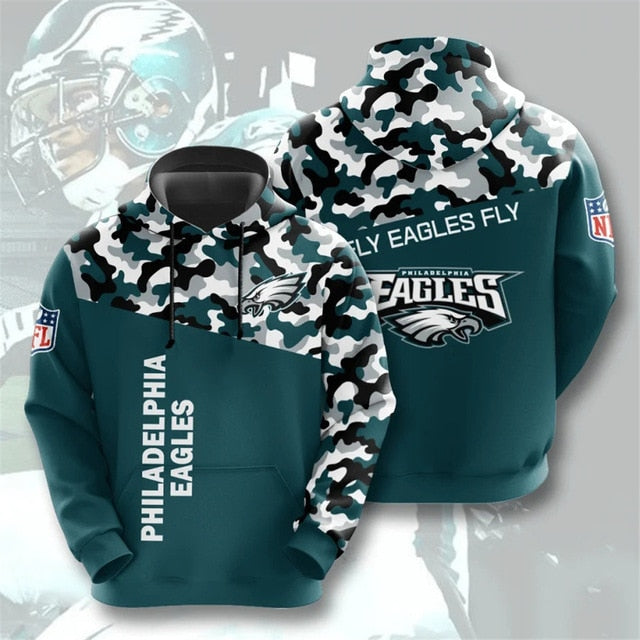 Philadelphia Eagles Camouflage Casual Hoodie