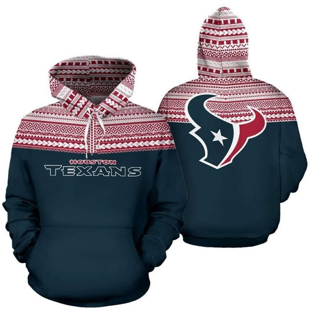 Houston Texans Casual 3D Hoodie