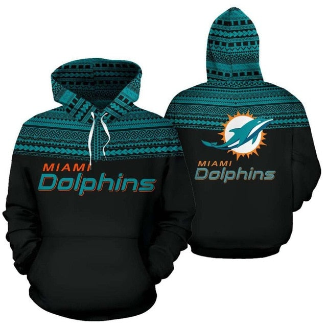 Miami Dolphins Casual 3D Hoodie