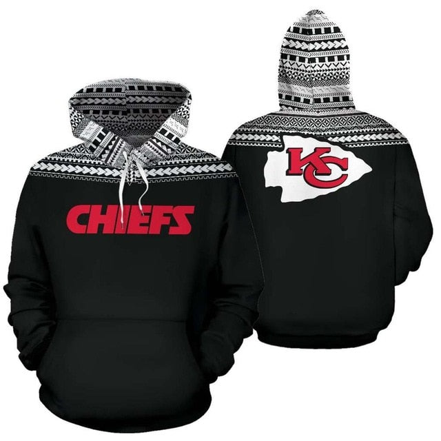 Kansas City Chiefs Casual 3D Hoodie