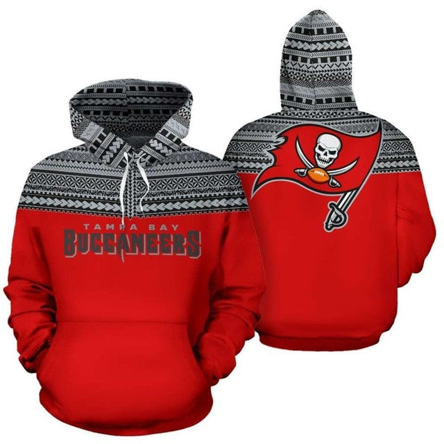 Tampa Bay Buccaneers Casual 3D Hoodie