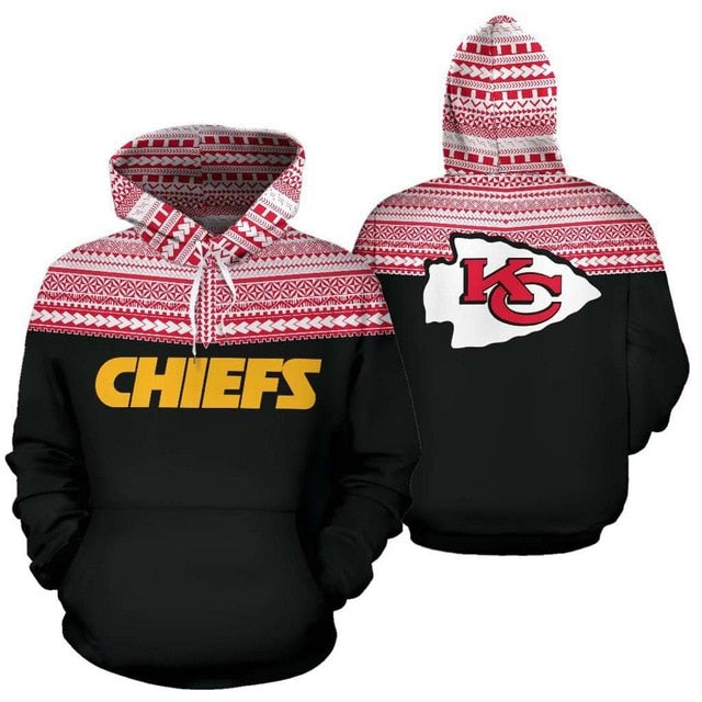 Kansas City Chiefs Casual 3D Hoodie