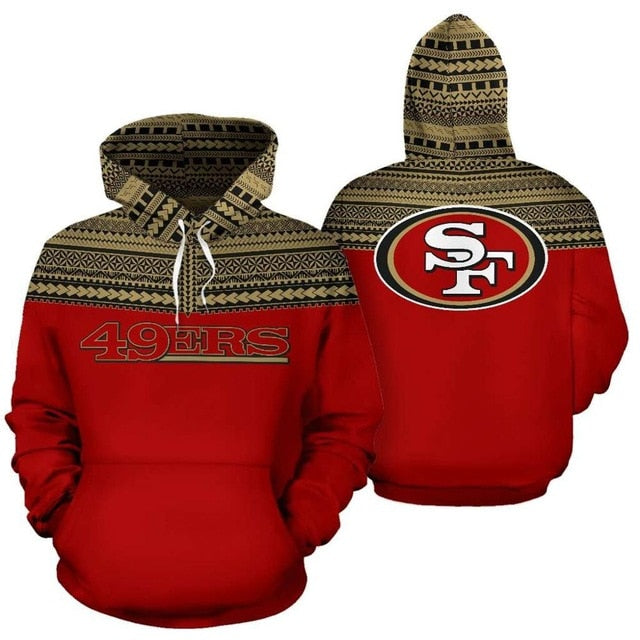 San Francisco 49ers Casual 3D Hoodie