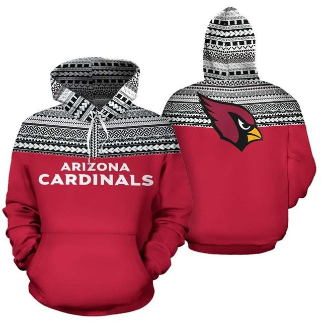 Arizona Cardinals Casual 3D Hoodie