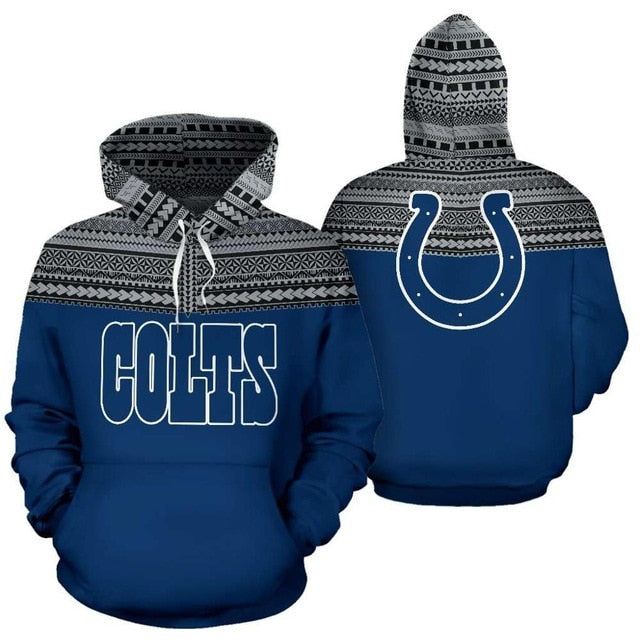 Indianapolis Colts Casual 3D Hoodie