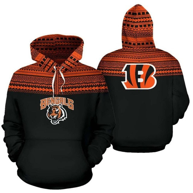 Cincinnati Bengals Casual 3D Hoodie