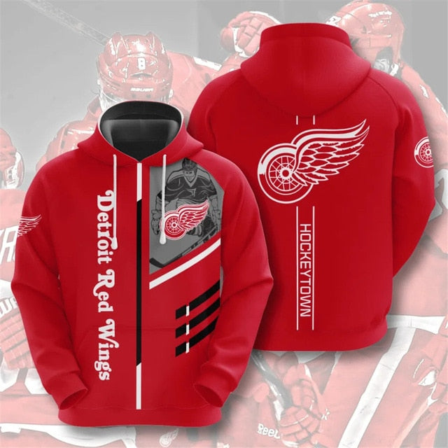 Detroit Red Wings 3D Zipper Hoodie – SportsDexter