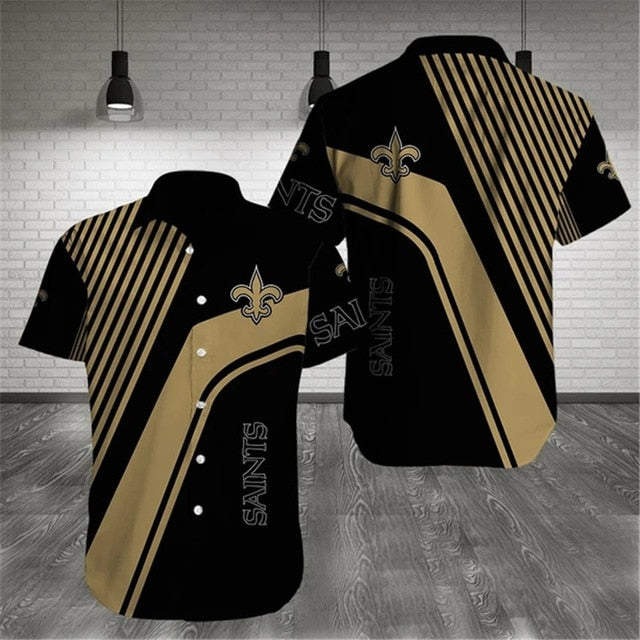 New Orleans Saints Stripes Casual Shirt