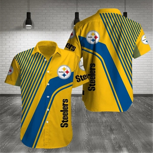 Pittsburgh Steelers Stripes Casual Shirt