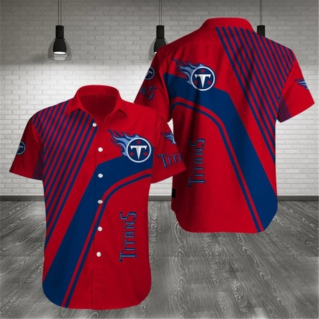 Tennessee Titans Stripes Casual Shirt