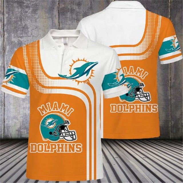 Miami Dolphins Casual Polo Shirt