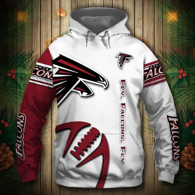 Atlanta Falcons Zigzag Casual 3D Hoodie