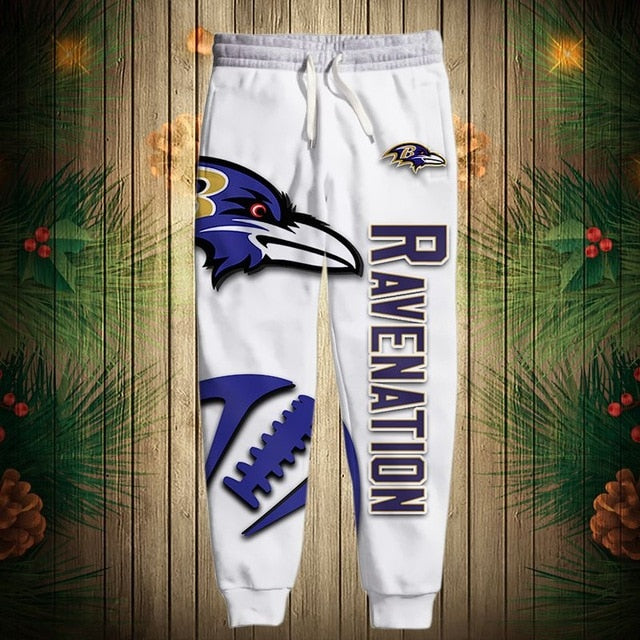 Baltimore Ravens Zigzag Casual 3D Sweatpants